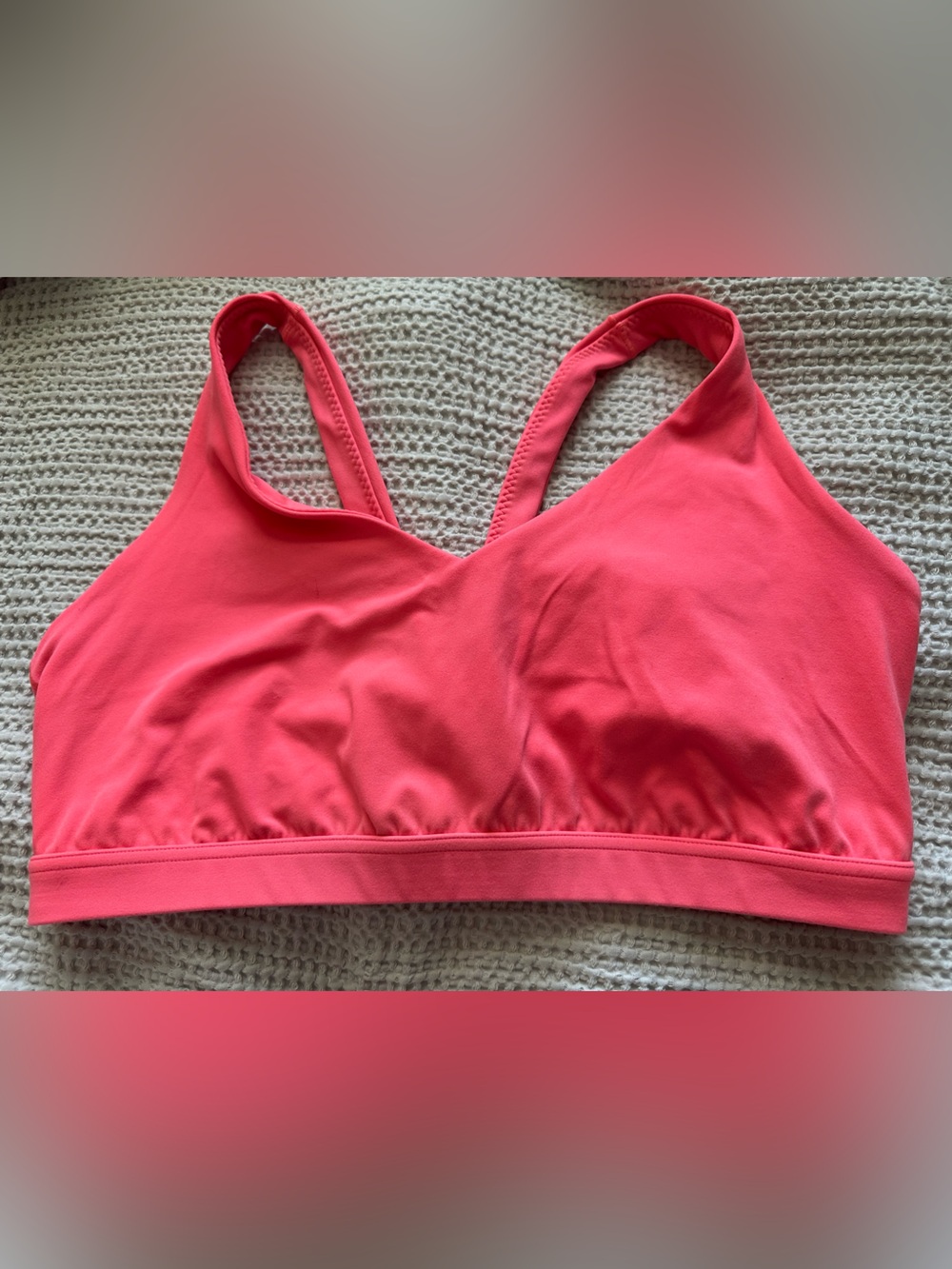aerie Coral Pink Sports Bralette